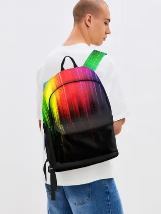 Рюкзак джинсовый / КРАСКИ ГРАДИЕНТ