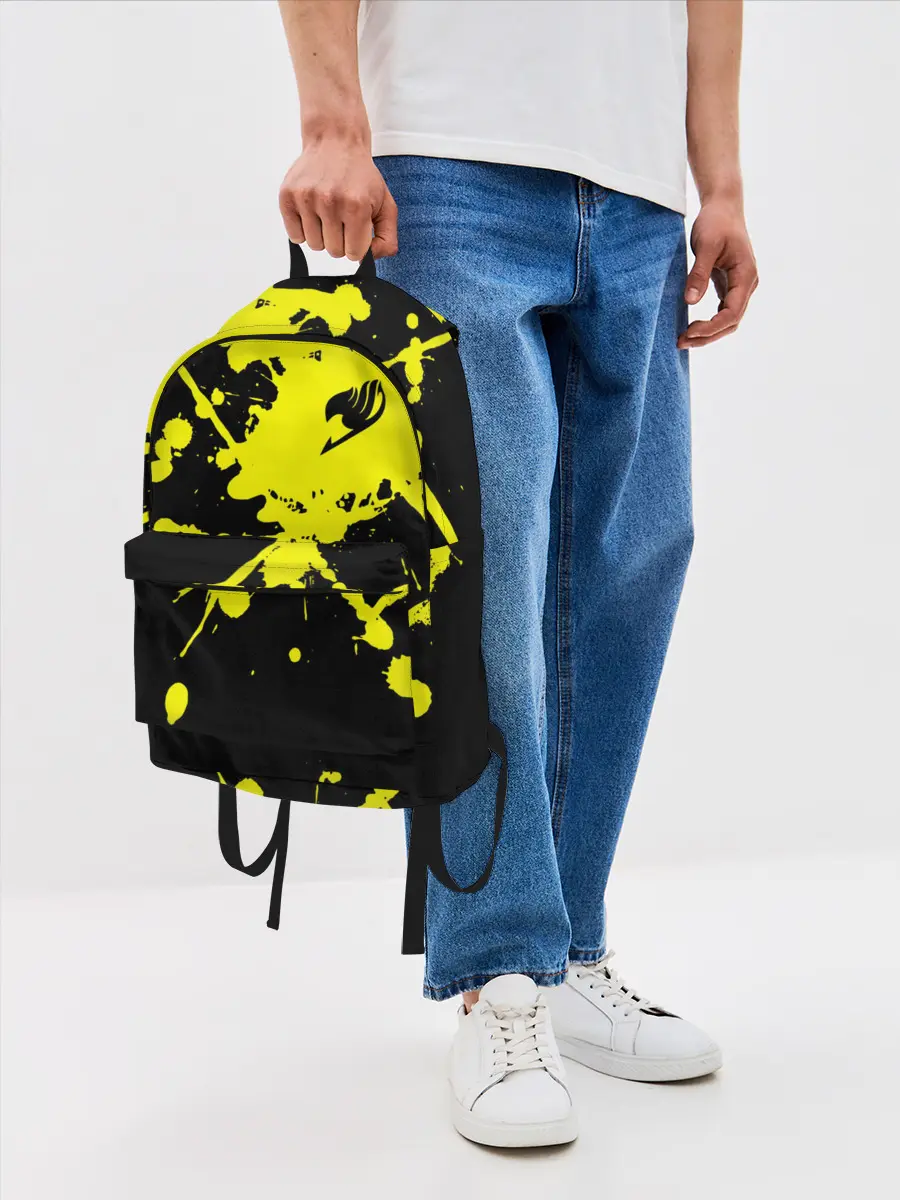 Рюкзак джинсовый / Хвост Феи желтые брызги