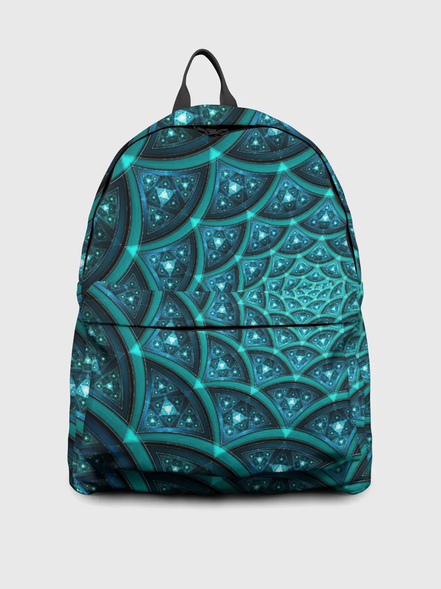 Рюкзак джинсовый / Асимметрия узор круги фигуры