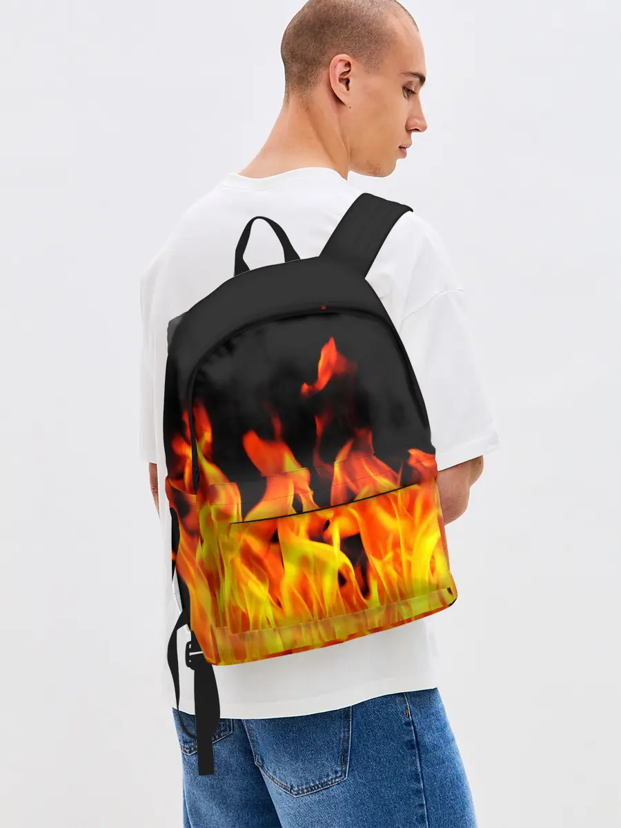 Рюкзак джинсовый / ОГНЕННЫЙ