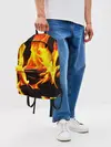 Рюкзак джинсовый / В ОГНЕ