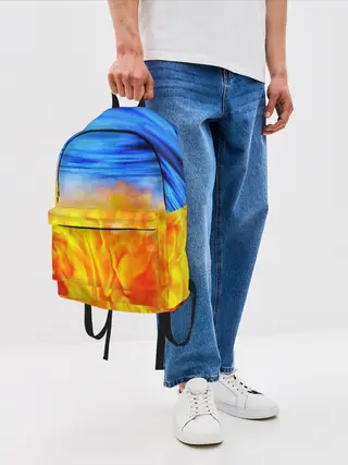 Рюкзак джинсовый / ЛЕД И ПЛАМЯ