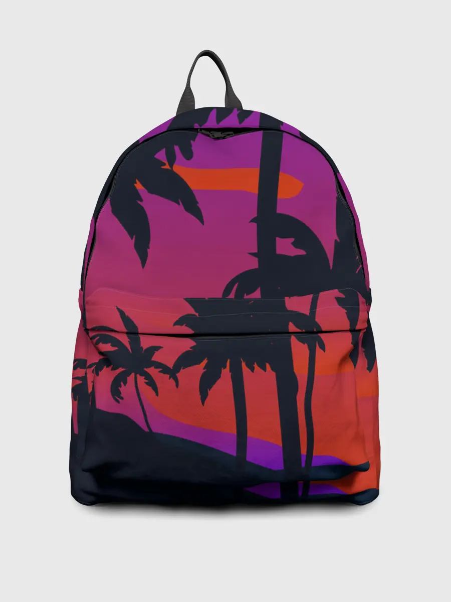 Рюкзак джинсовый / Тропический пляж