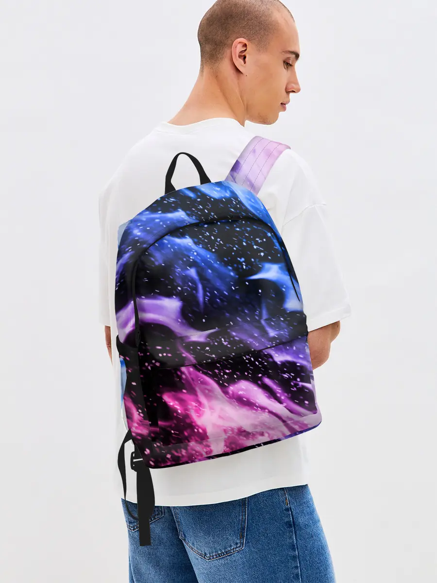 Рюкзак джинсовый / НЕОНОВЫЙ ОГОНЬ | NEON FLAME