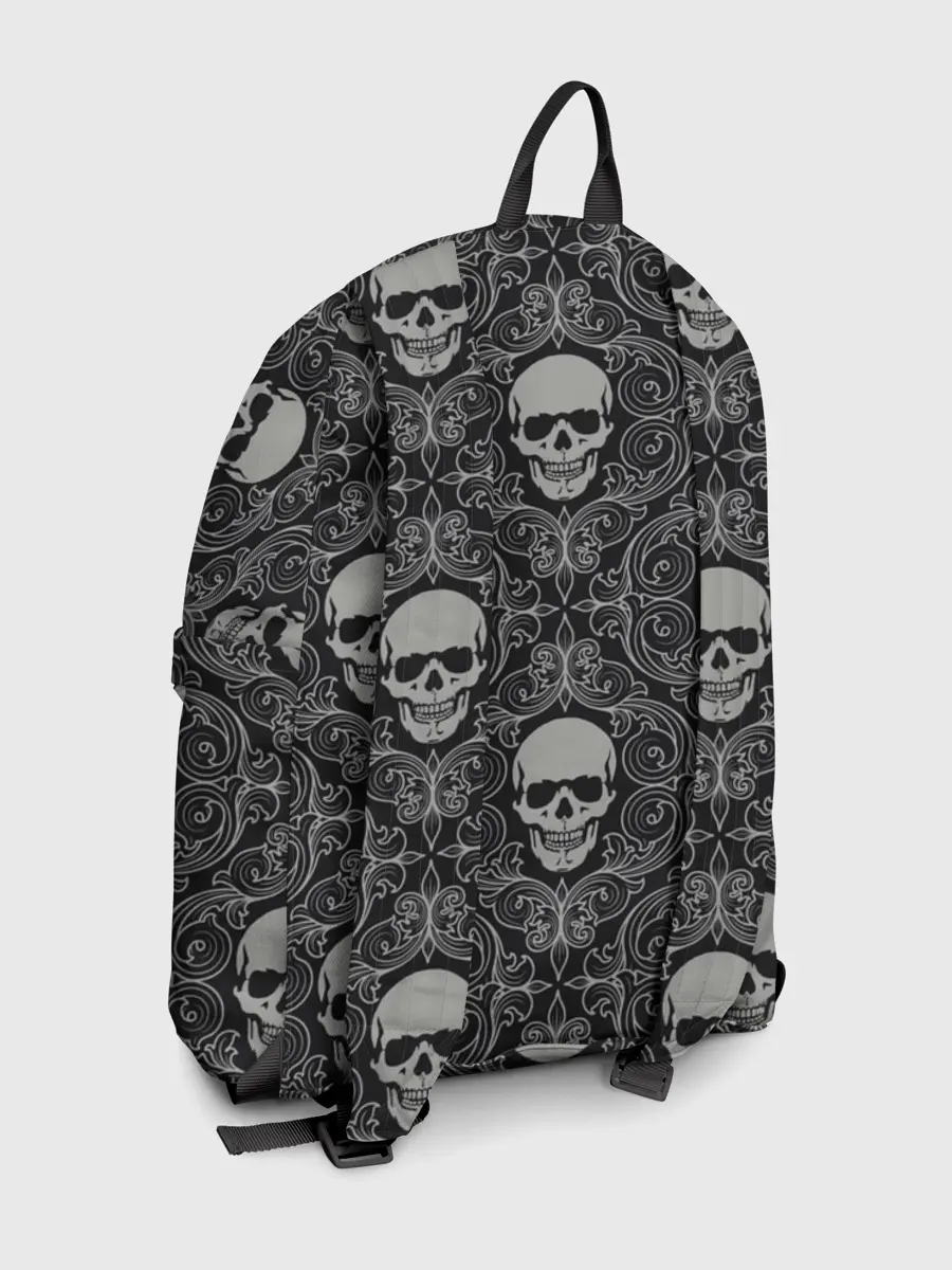 Рюкзак джинсовый / Орнамент Черепа