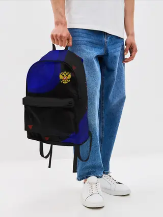 Рюкзак джинсовый / Российский Герб