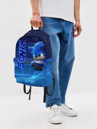 Рюкзак джинсовый / соник
