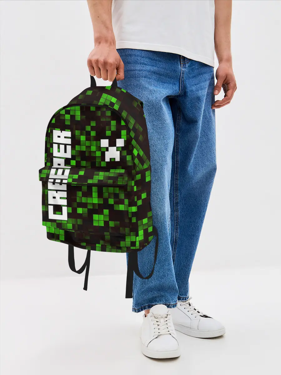 Рюкзак джинсовый / MINECRAFT CREEPER