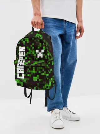 Рюкзак джинсовый / MINECRAFT CREEPER