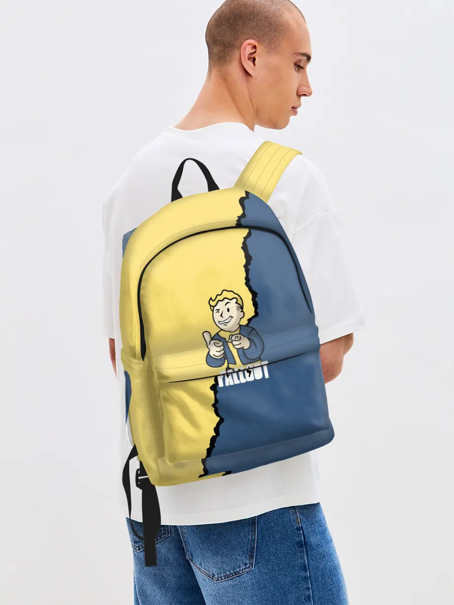 Рюкзак джинсовый / Fallout logo boy