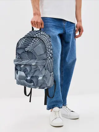 Рюкзак джинсовый / GREY