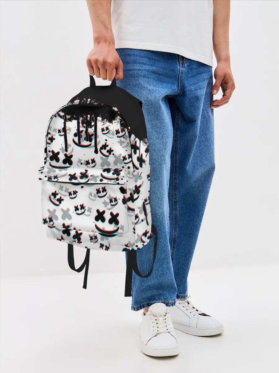 Рюкзак джинсовый / MARSHMELLO GLITCH