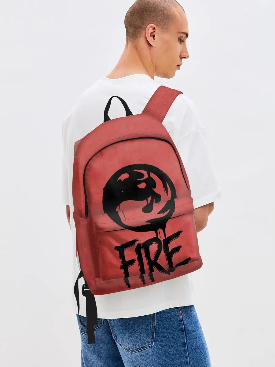 Рюкзак джинсовый / Emblems Fire