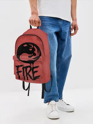 Рюкзак джинсовый / Emblems Fire