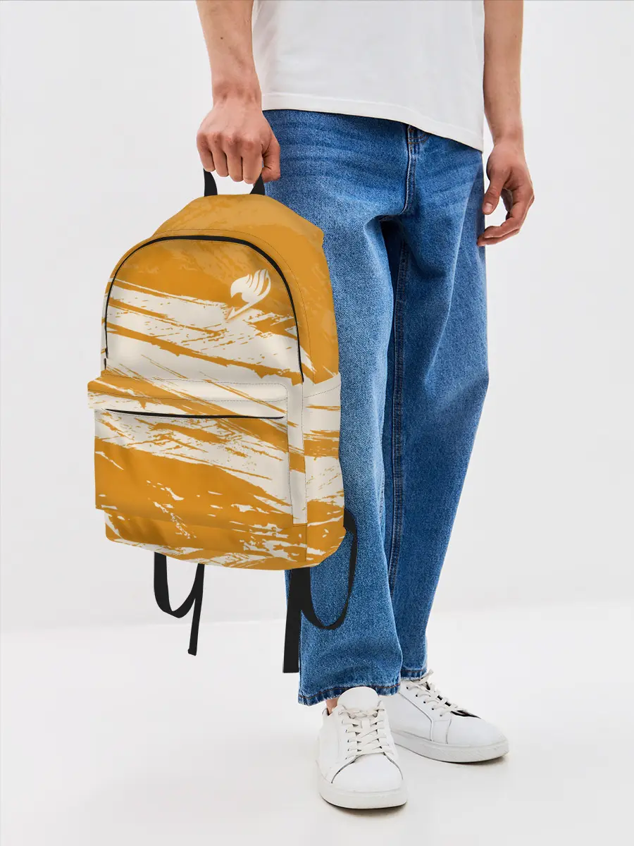 Рюкзак джинсовый / Хвост Феи оранжевые тона