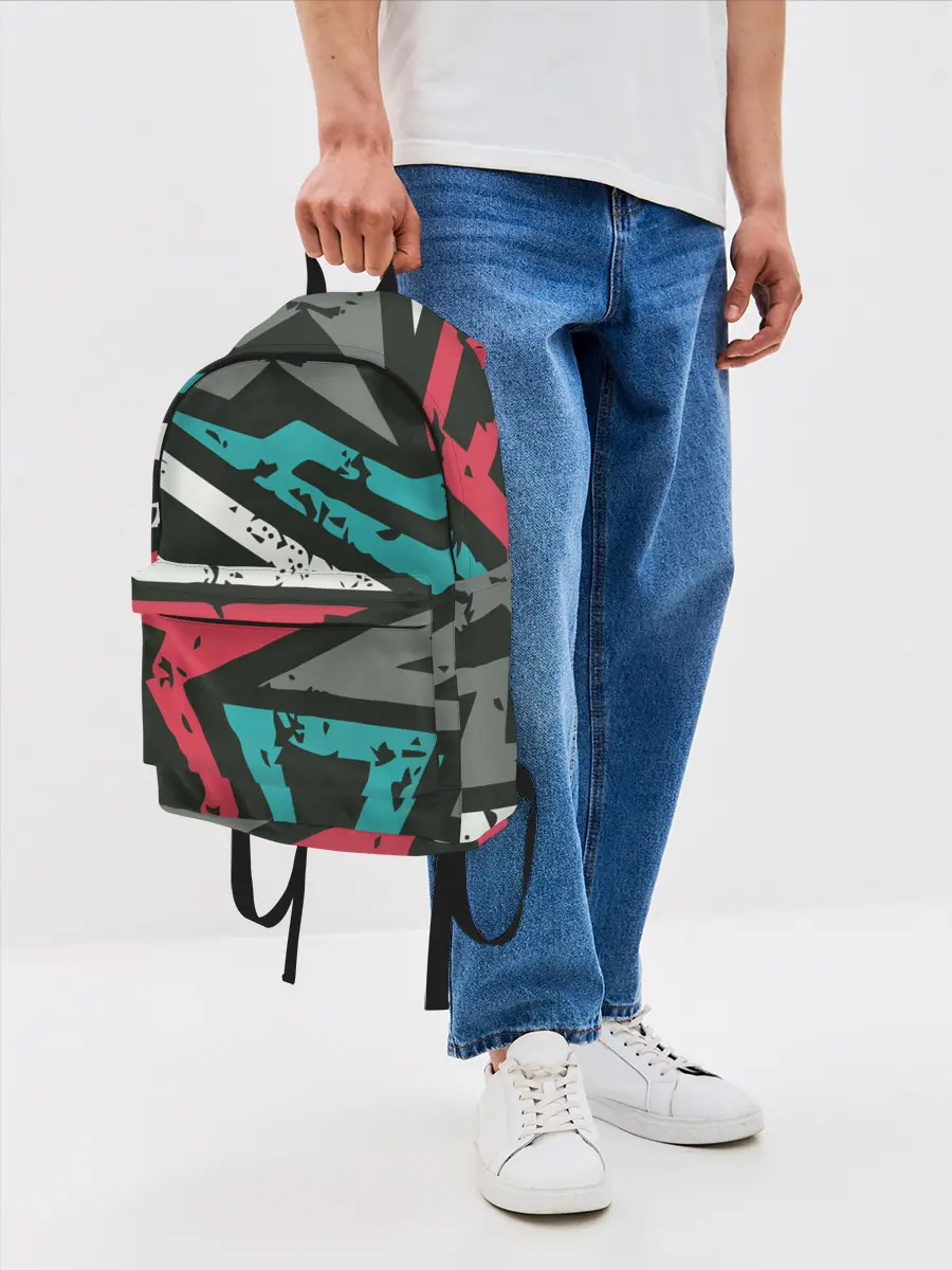 Рюкзак джинсовый / Geometric Abstraction