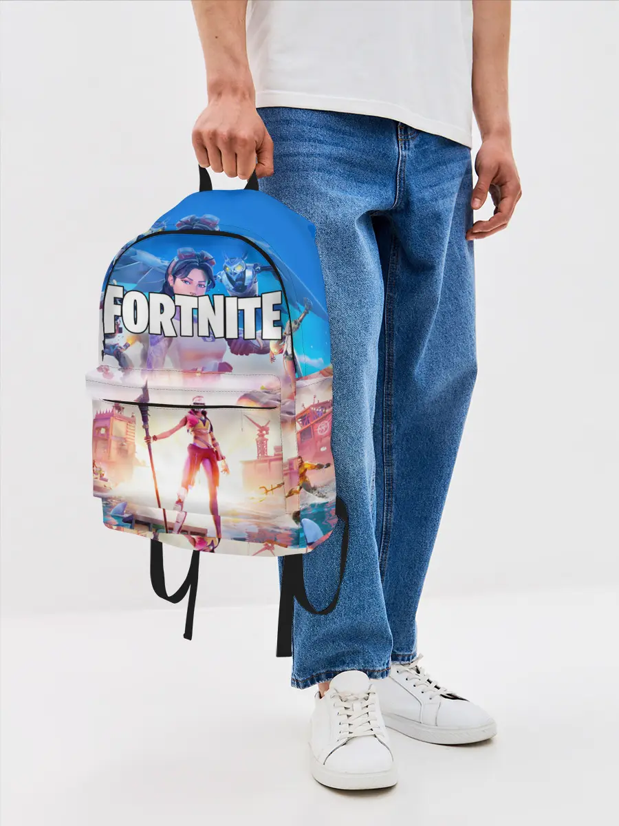 Рюкзак джинсовый / ФОРТНАЙТ 3 СЕЗОН