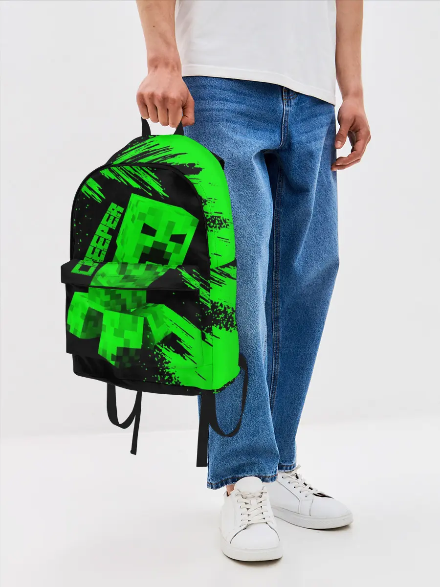 Рюкзак джинсовый / MINECRAFT CREEPER