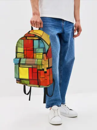 Рюкзак джинсовый / ГЕОМЕТРИЯ