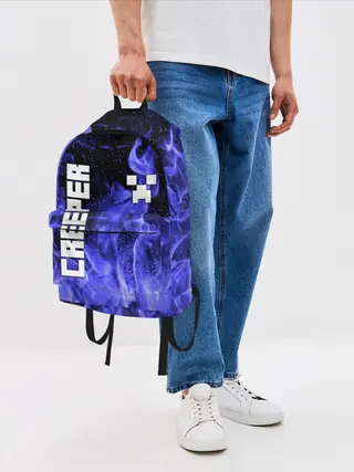 Рюкзак джинсовый / MINECRAFT CREEPER