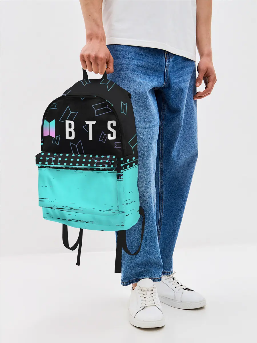 Рюкзак джинсовый / BTS / БТС