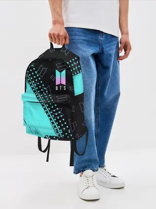 Рюкзак джинсовый / BTS / БТС