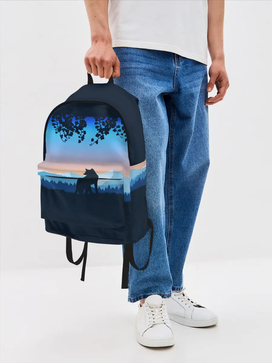 Рюкзак джинсовый / WOLF