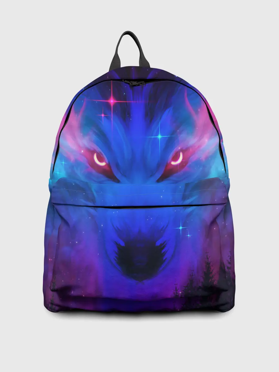 Рюкзак джинсовый / КОСМИЧЕСКИЙ ВОЛК