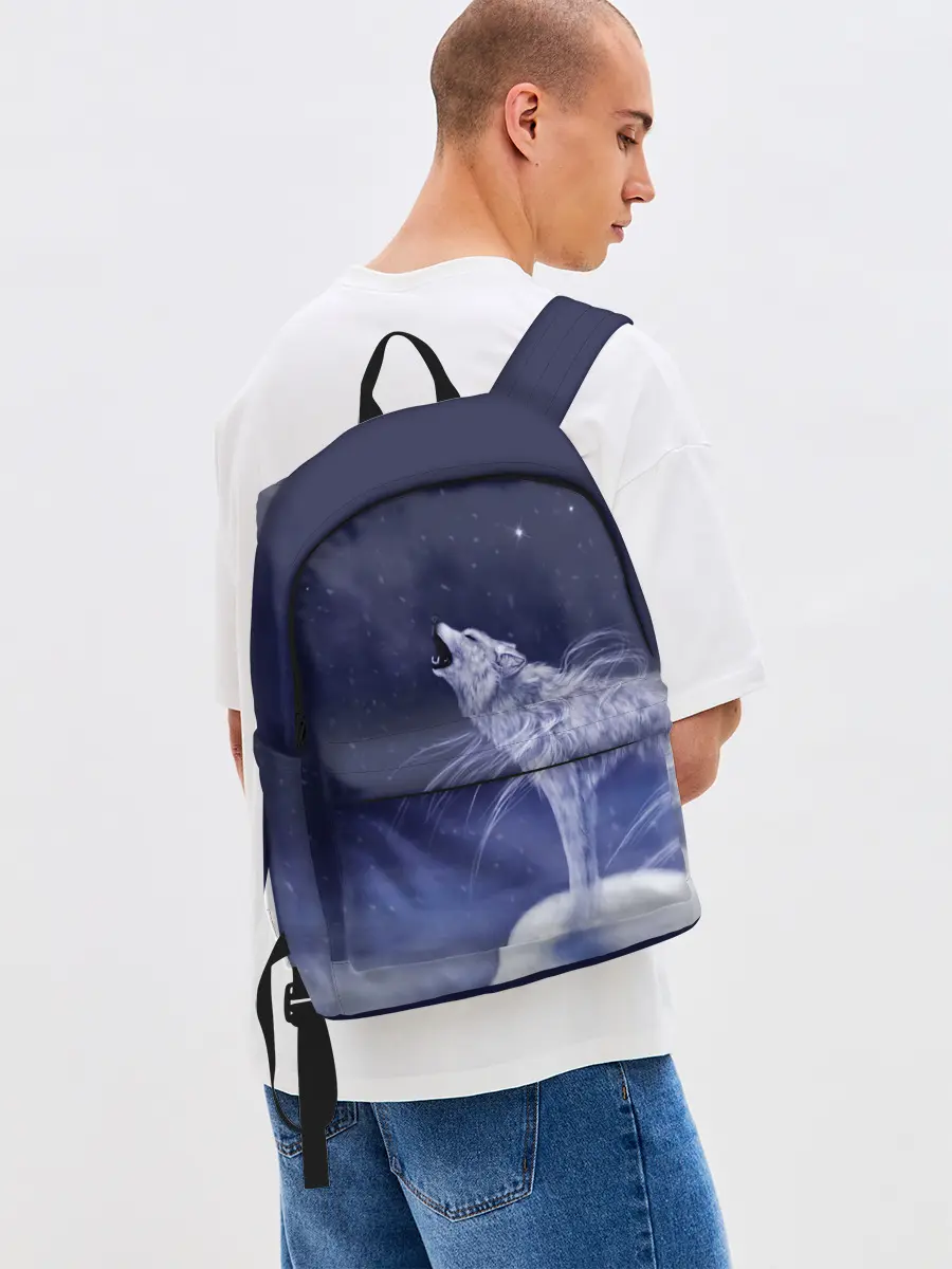 Рюкзак джинсовый / WOLF WHITE