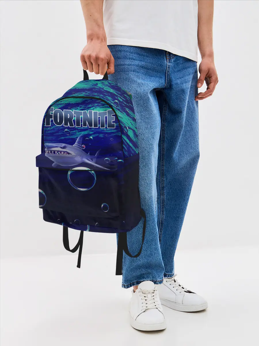 Рюкзак джинсовый / Loot Shark Fortnite