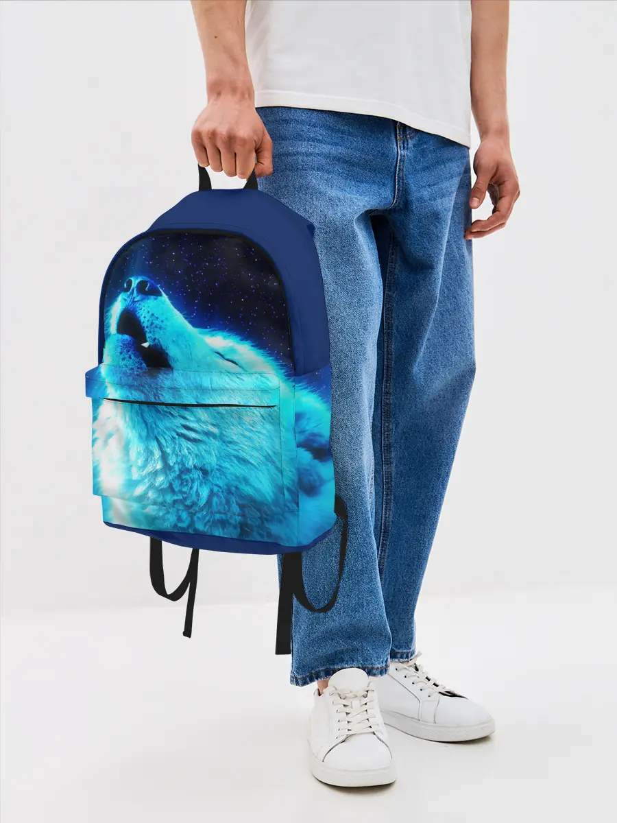 Рюкзак джинсовый / ВОЛЧИЙ ВОЙ