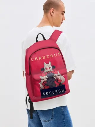 Рюкзак джинсовый / Helltaker: CERBERUS