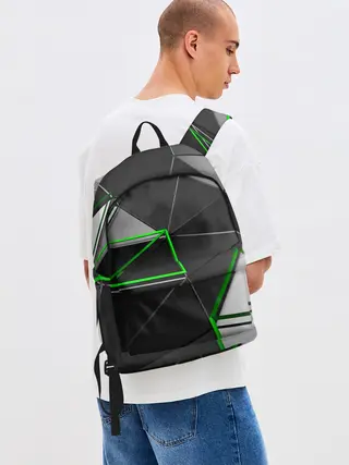 Рюкзак джинсовый / 3D полигон