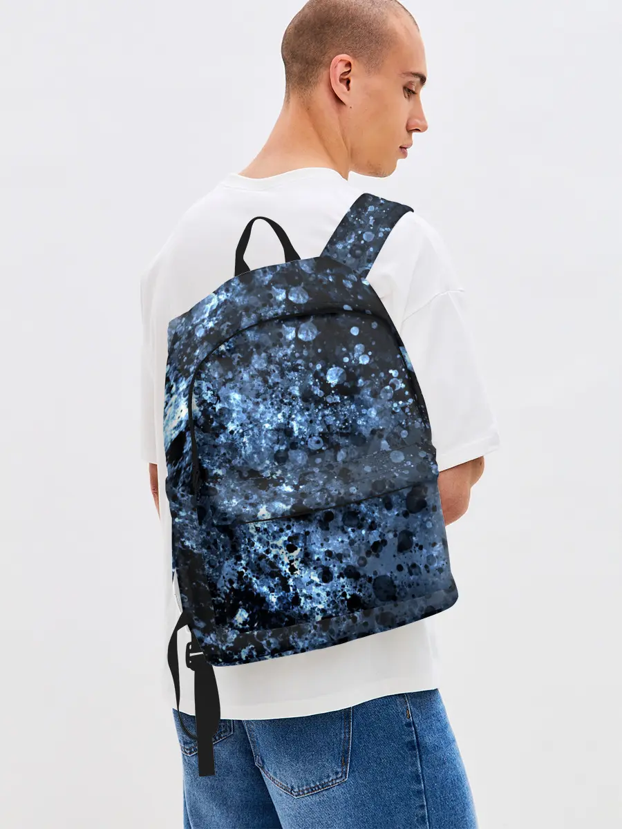 Рюкзак джинсовый / абстракция жидкость