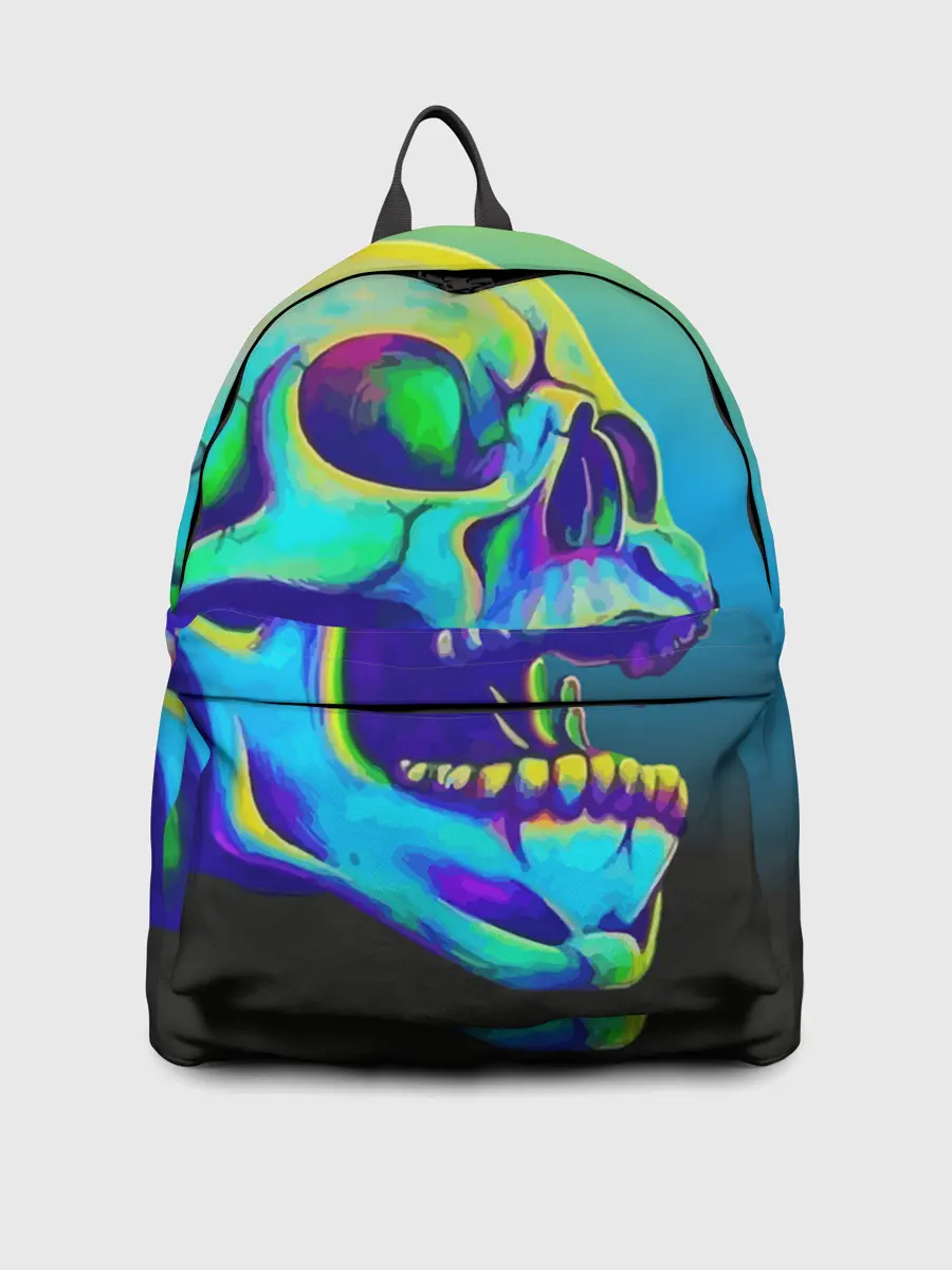 Рюкзак джинсовый / Neon skull