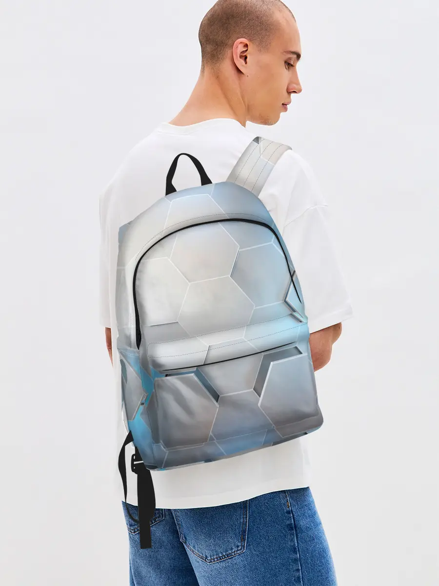 Рюкзак джинсовый / 3D соты