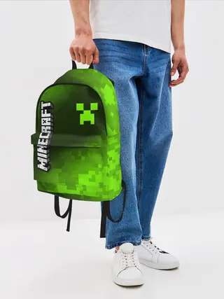 Рюкзак джинсовый / MINECRAFT / МАЙНКРАФТ