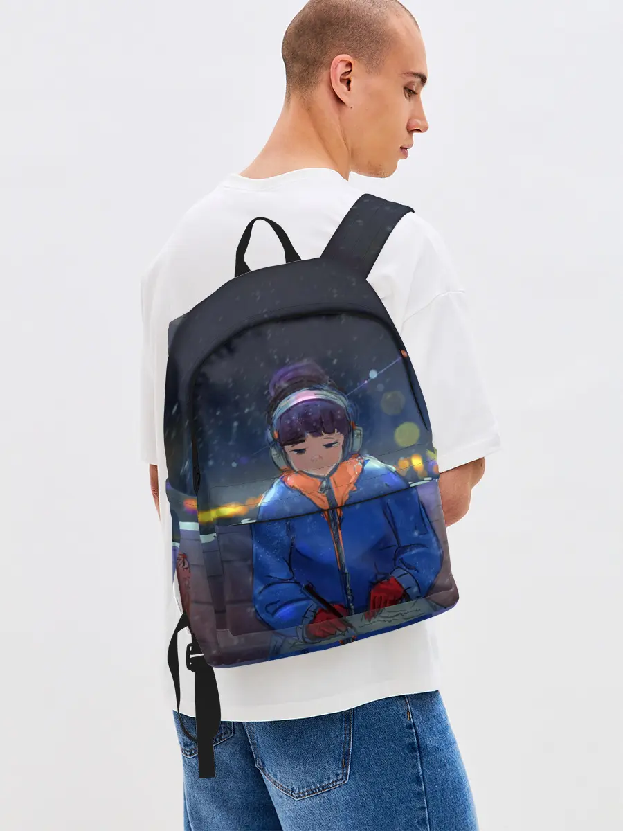 Рюкзак джинсовый / Зима