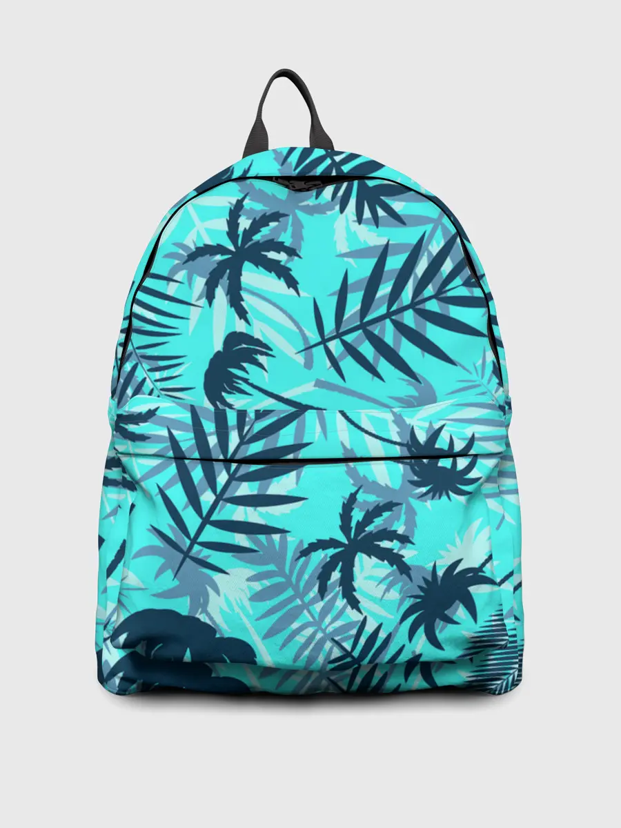 Рюкзак джинсовый / ТРОПИЧЕСКИЕ ПАЛЬМЫ.