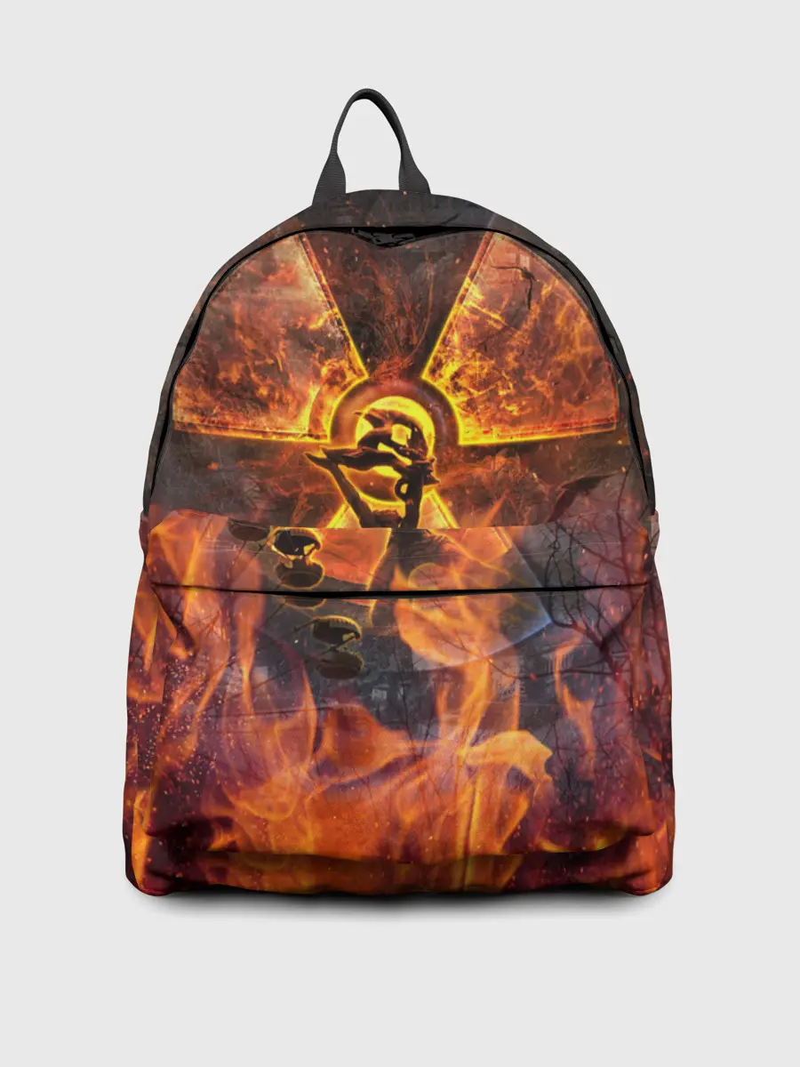 Рюкзак джинсовый / S.T.A.L.K.E.R. 2 КОЛЕСО ОБОЗРЕНИЯ,ПРИПЯТЬ