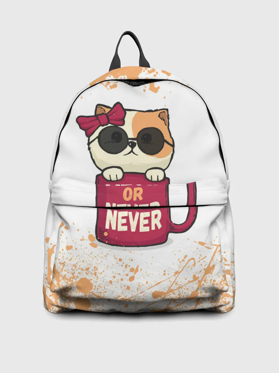 Рюкзак джинсовый / МИЛЫЙ КОТЕНОК | CUTE KITTEN