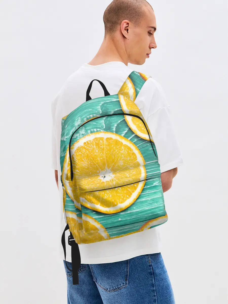 Рюкзак джинсовый / Апельсины