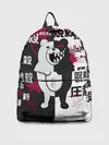 Рюкзак джинсовый / monokuma с пупком и иероглифами
