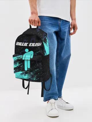 Рюкзак джинсовый / BILLIE EILISH / БИЛЛИ АЙЛИШ