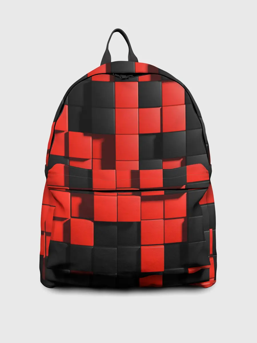 Рюкзак джинсовый / КУБИКИ 3D