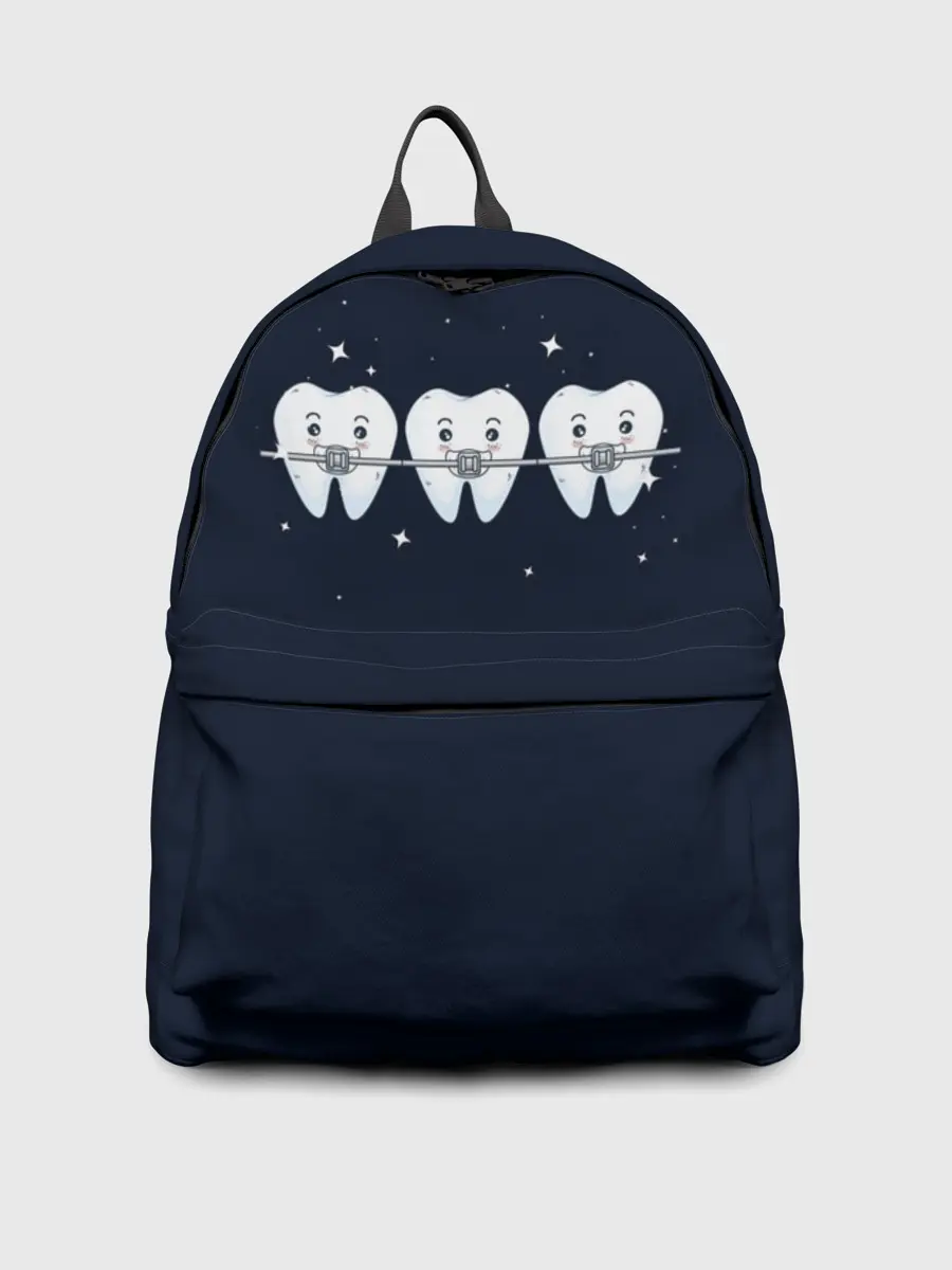 Рюкзак джинсовый / Зубы