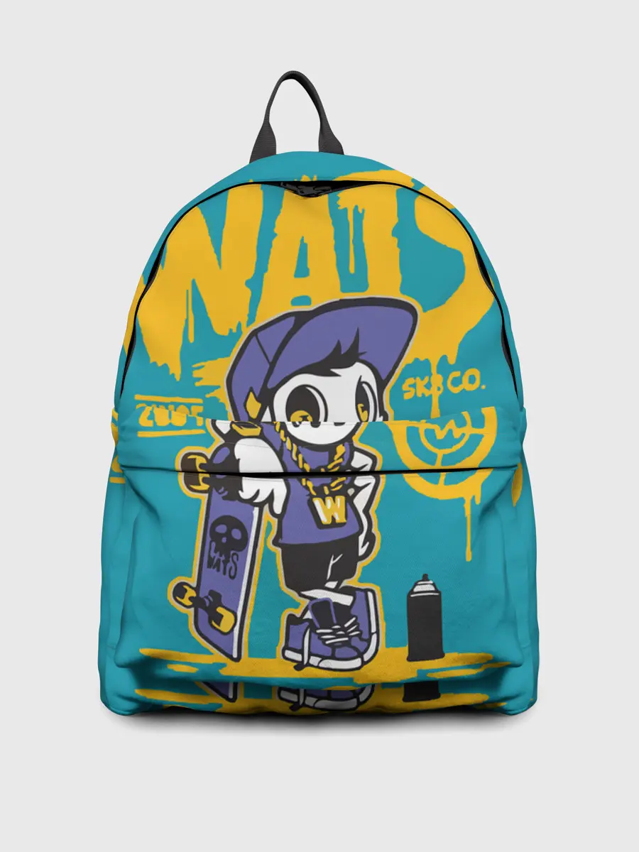 Рюкзак джинсовый / Граффити Wats