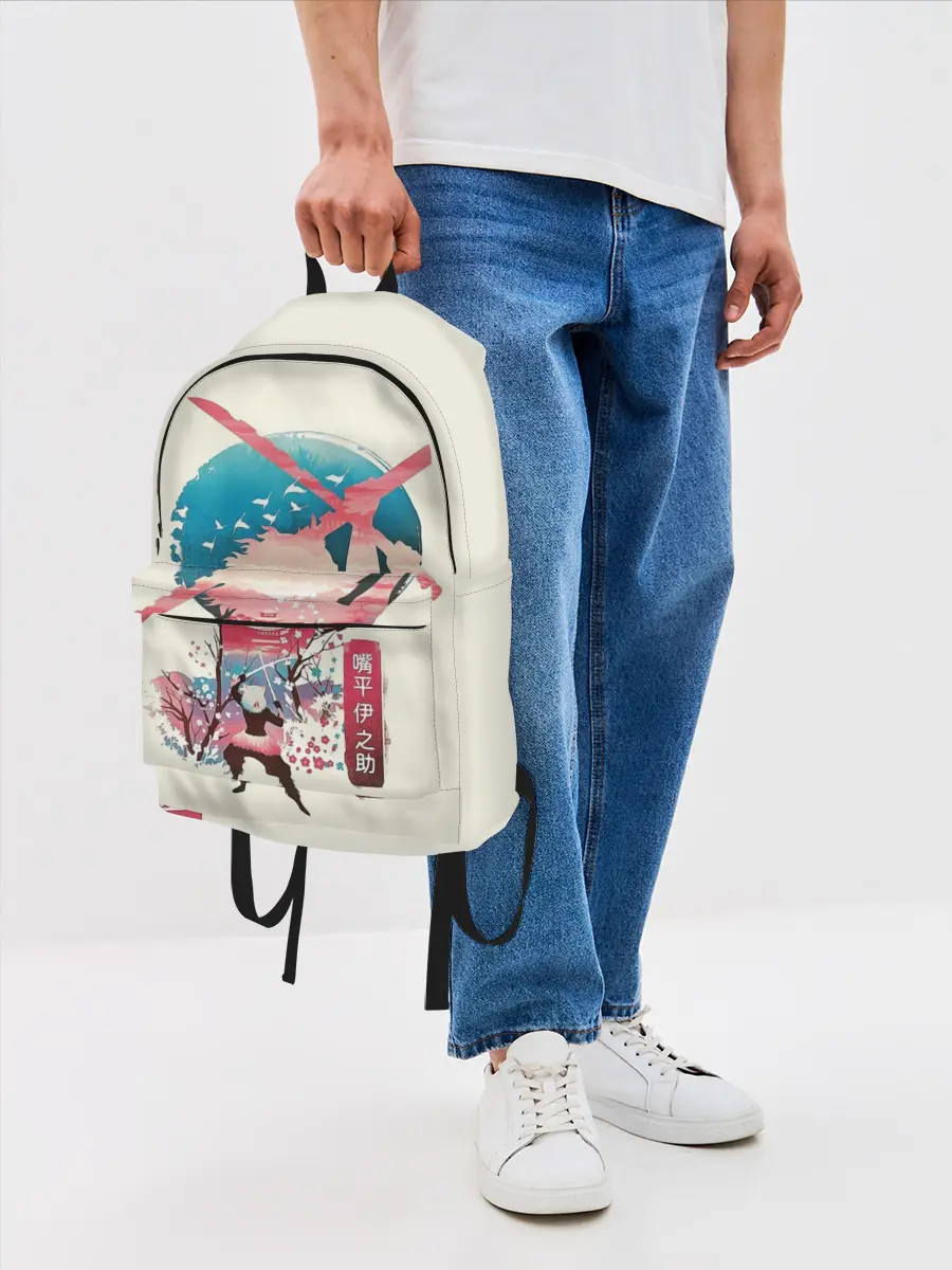 Рюкзак джинсовый / Demon Slayer