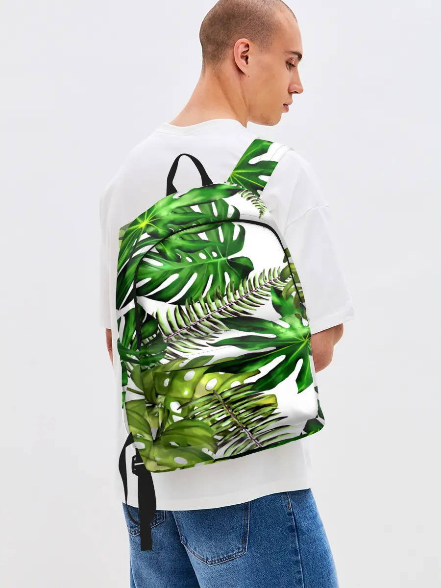 Рюкзак джинсовый / ГАВАЙСКИЕ ЛИСТЬЯ