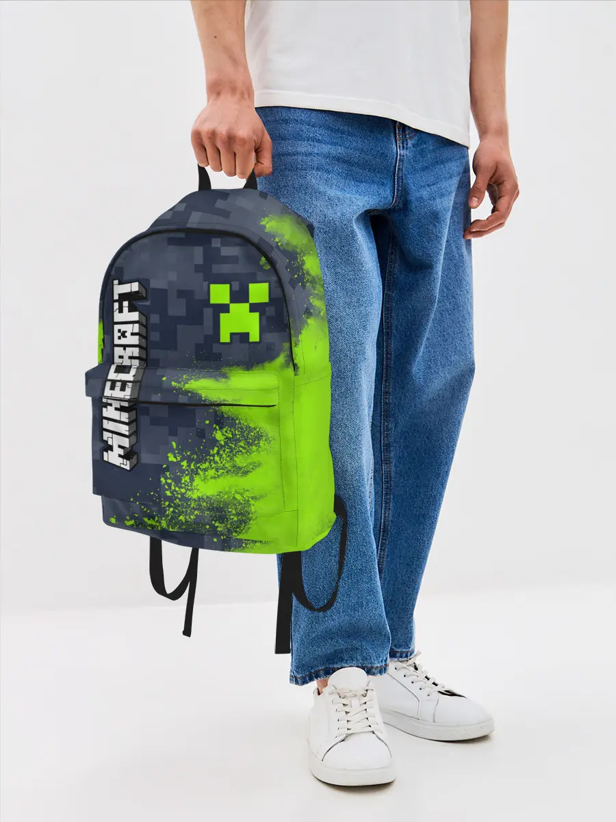 Рюкзак джинсовый / MINECRAFT / МАЙНКРАФТ